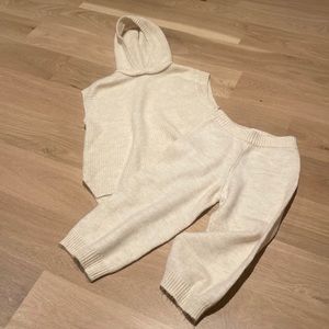 Zara Kids Cream Knit Set